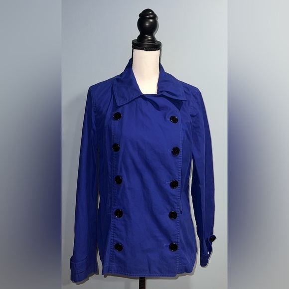 Lauren ralph lauren- Blue button up coat - Picture 2 of 9